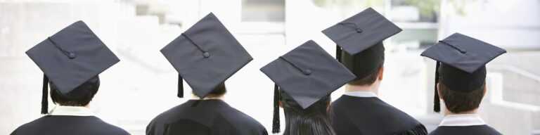 Graduates turn their backs