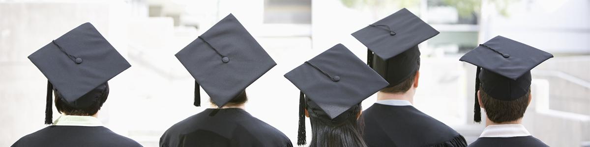 Graduates turn their backs