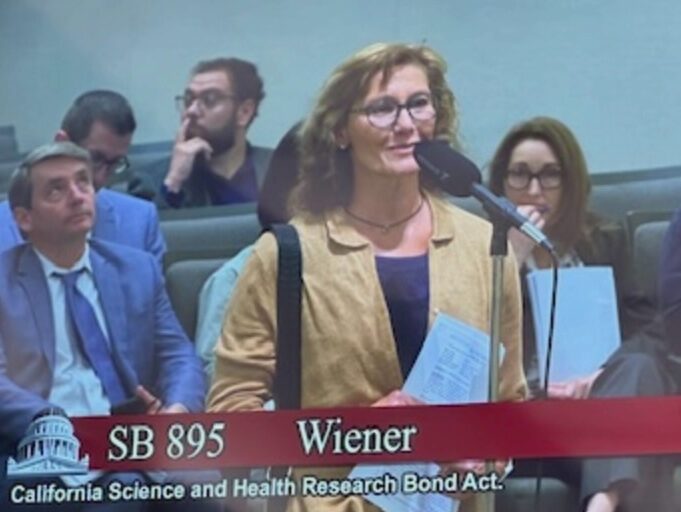 Kimberly Elsbach, Professor emerita in the School of Management speaks at SB895 Senate committee hearing